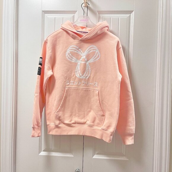 Aritzia TNA Rare Sweatfleece Streetwear Hoodie Peach - Small - Picture 1 of 11
